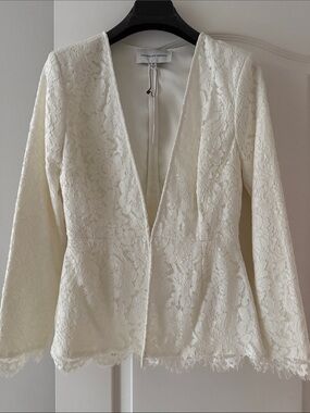 Cupcakes & Cashmere Lace Blazer Jacket Size M